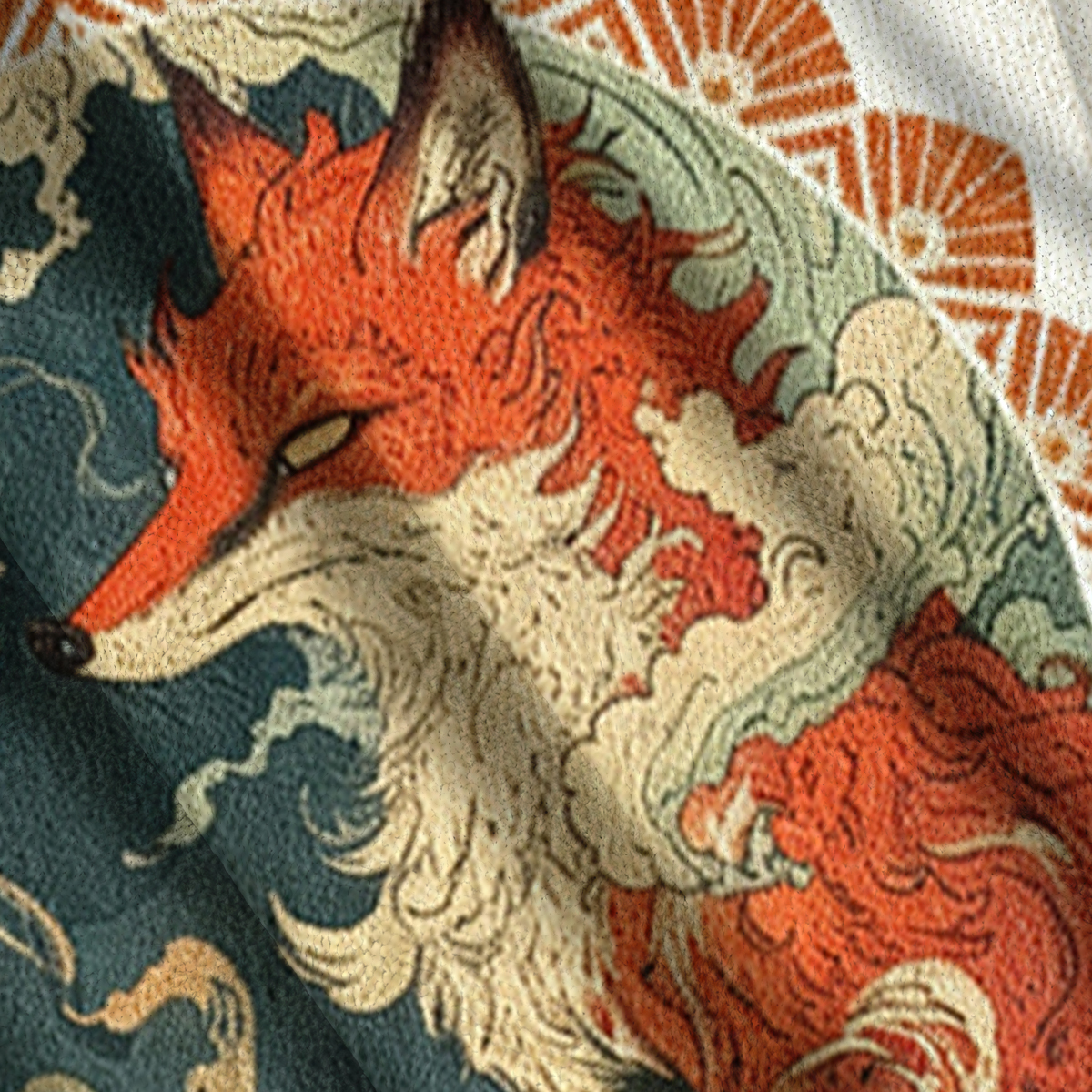 Baddiecat Ukiyo-e Fox Ugly Sweatshirt