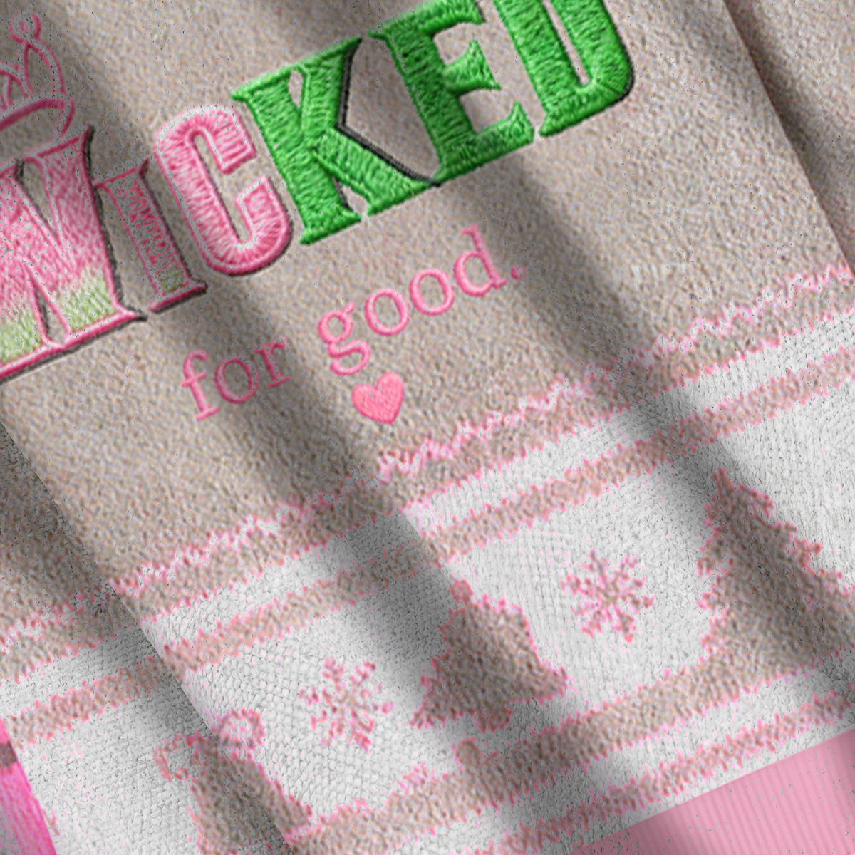 Baddiecat Wicked For Good Christmas Ugly Sweatshirt