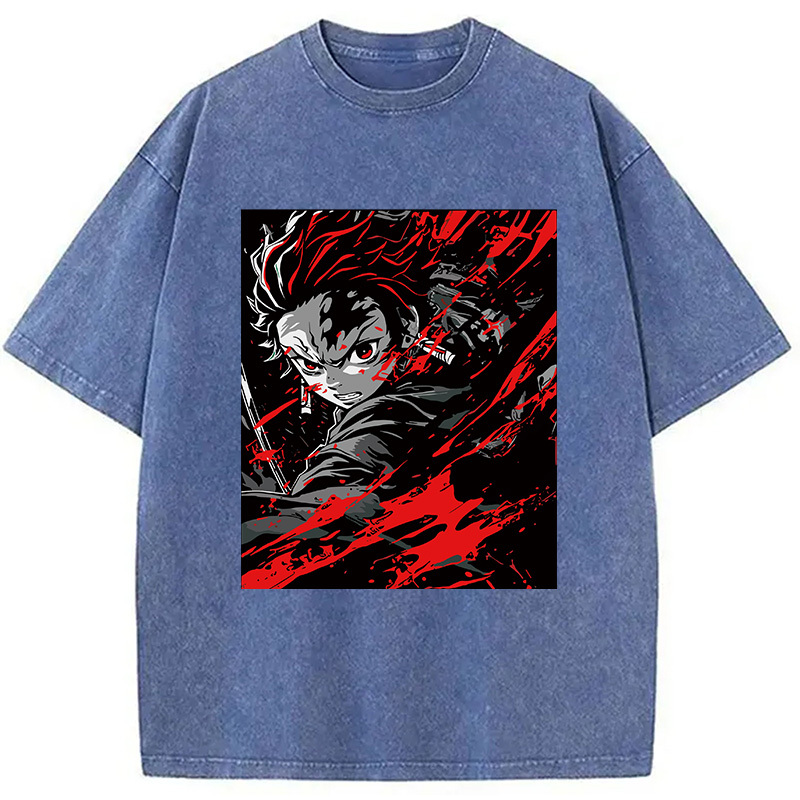 Demon Slayer Daring Duels Washed T-Shirt