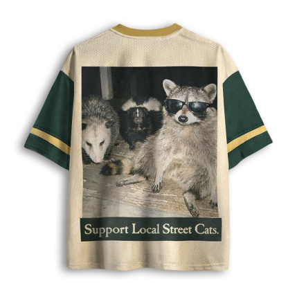 Baddiecat Support Local Street Cats Mesh Jersey