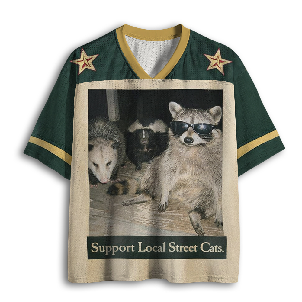 Tokyoviva Support Local Street Cats Mesh Jersey