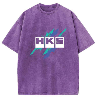 HKS Drifting Drag JDM Washed T-Shirt