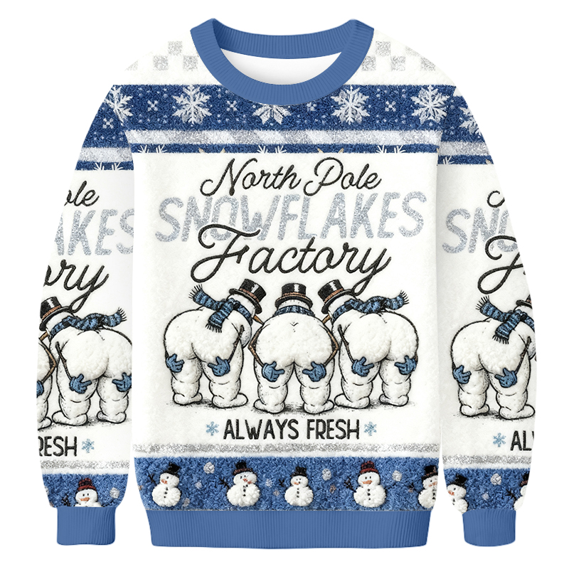 Baddiecat Funny Winter Digital Design Christmas Ugly Sweatshirt