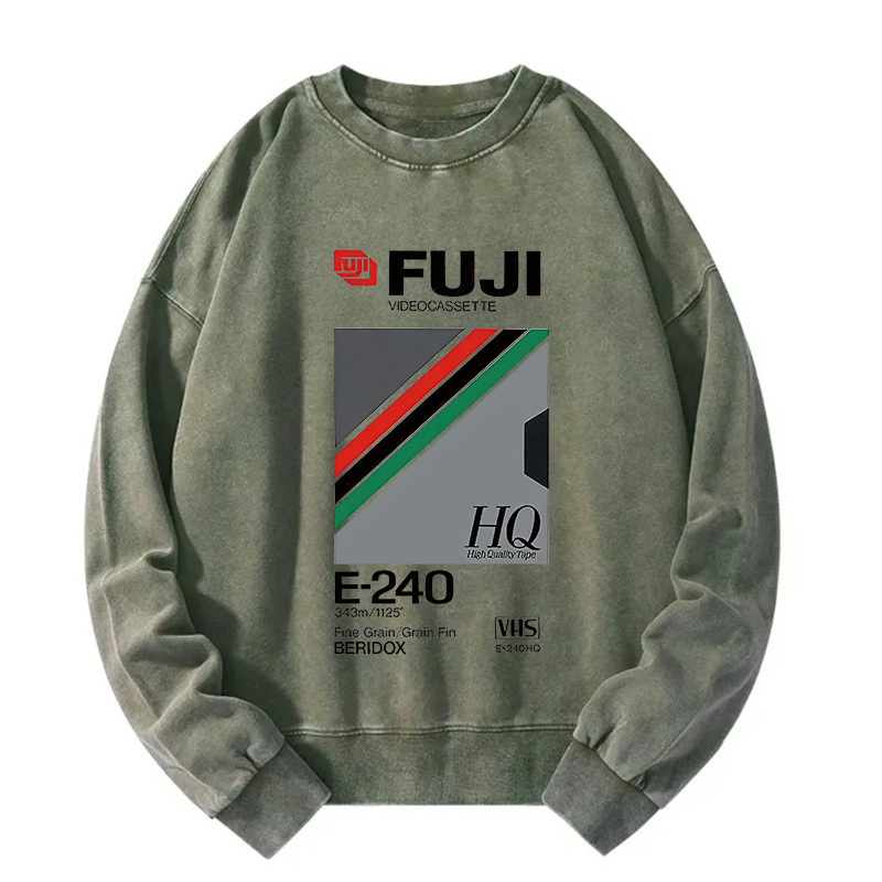 Retro VHS Tape Vaporwave Aesthetic Essential Washed Sweatshirt