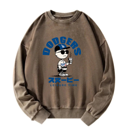 Dodger Snoopy Vintage Japanese Washed Sweatshirt