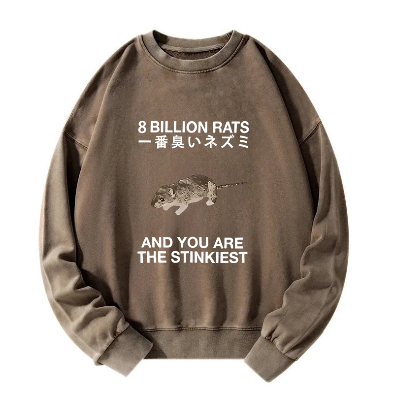 World's Stinkiest Rat Washed Sweatshirt