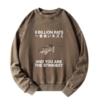 World's Stinkiest Rat Washed Sweatshirt