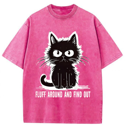 Tokyoviva Fluff Around And Find Out Washed T-shirt