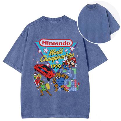 Nintendo 1990 World Championships Back Washed T-Shirt