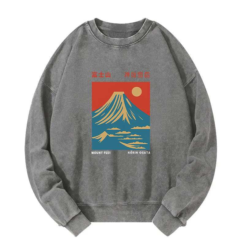 Mount Fuji Vintage Washed Sweatshirt