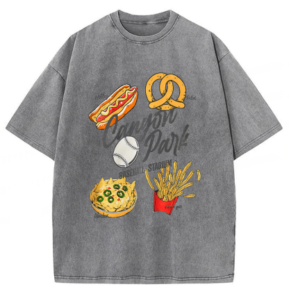 Tokyoviva Stadium Snacks Washed T-shirt