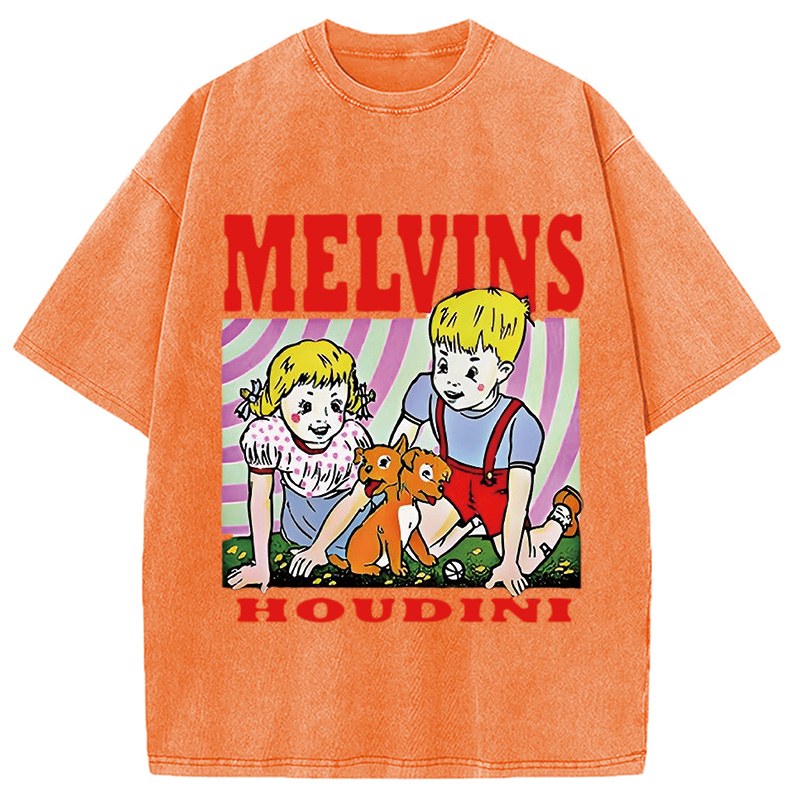 Melvins Houdini Metal Rock Band Washed T-Shirt