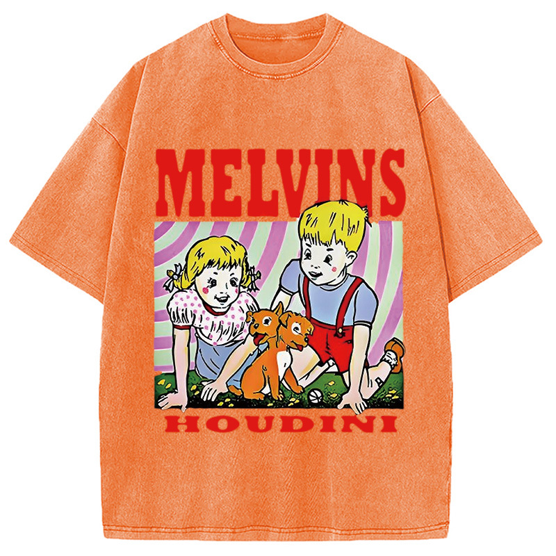 Melvins Houdini Metal Rock Band Washed T-Shirt