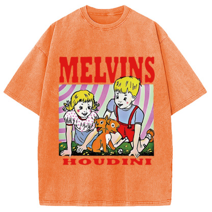 Melvins Houdini Metal Rock Band Washed T-Shirt