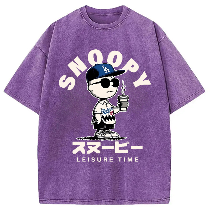Dodgers Snoopy Vintage Washed T-Shirt