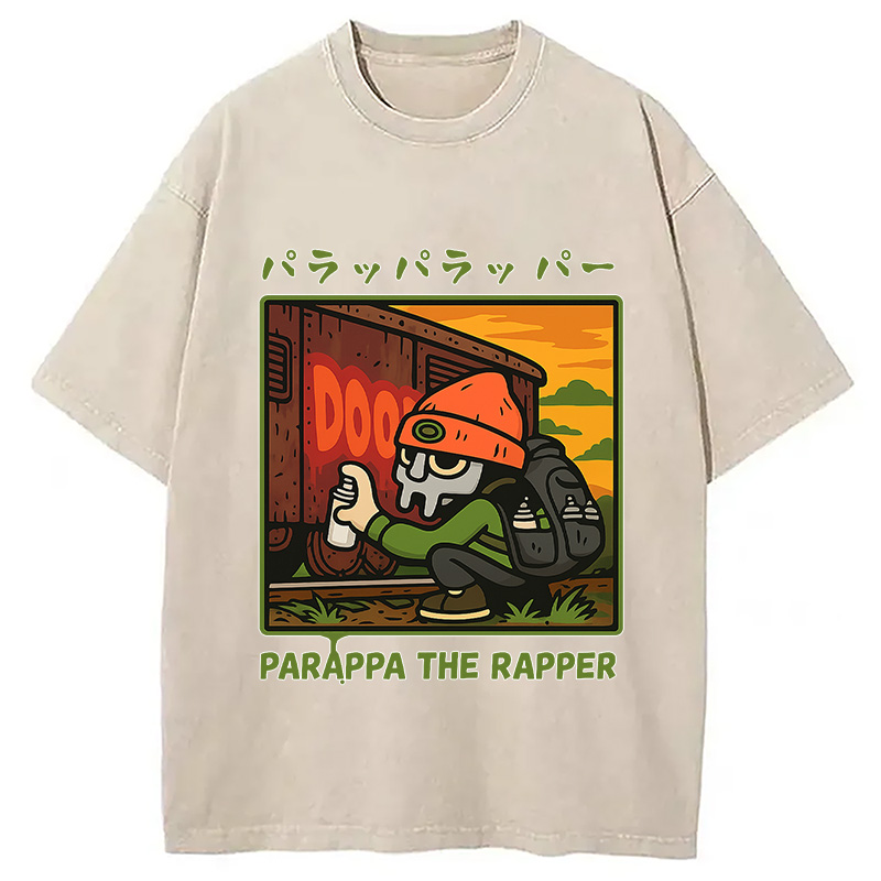 PaRappa the Rapper MF DOOM Washed T-Shirt