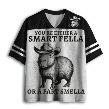 Baddiecat Smart Fella Capybara Mesh Jersey
