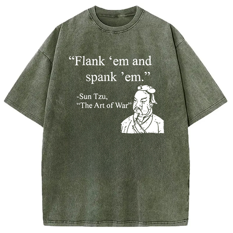 The Art Of War Funny Washed T-Shirt