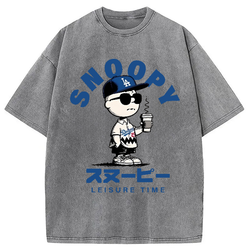 Dodgers Snoopy Vintage Washed T-Shirt