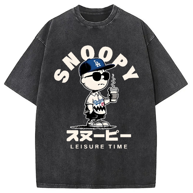 Dodgers Snoopy Vintage Washed T-Shirt