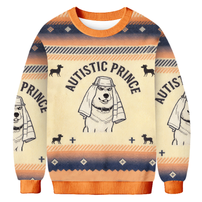 Baddiecat Autistic Prince Dog Ugly Sweatshirt