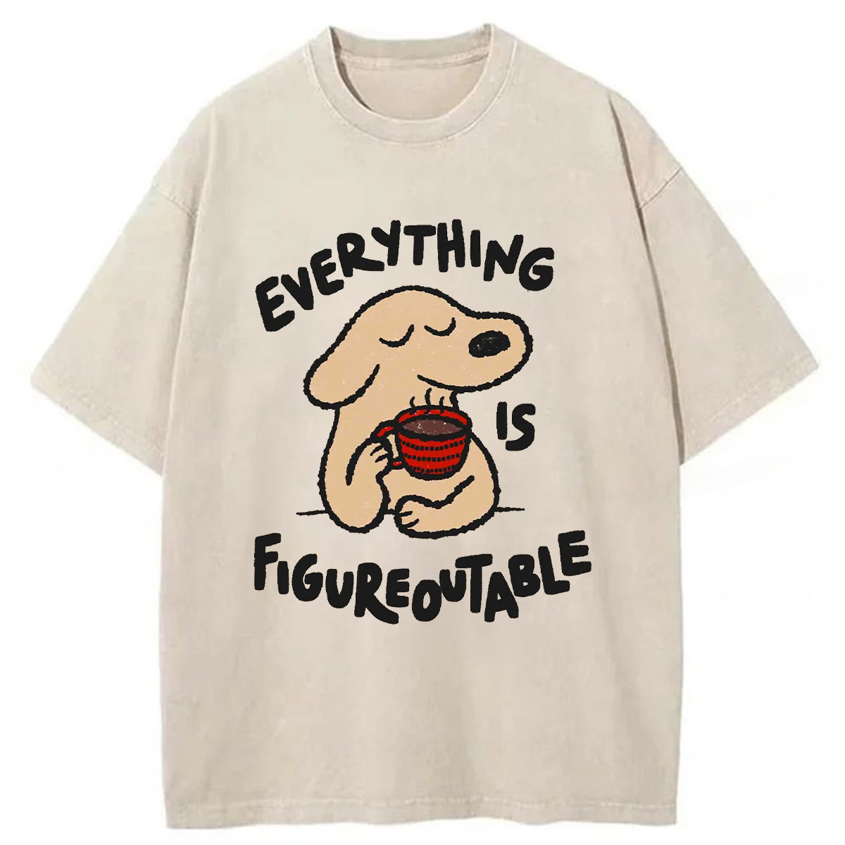 Tokyoviva Happy Puppy Washed T-shirt