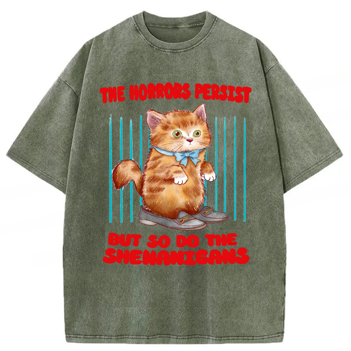 Tokyoviva Horrific Shenanigans Washed T-shirt