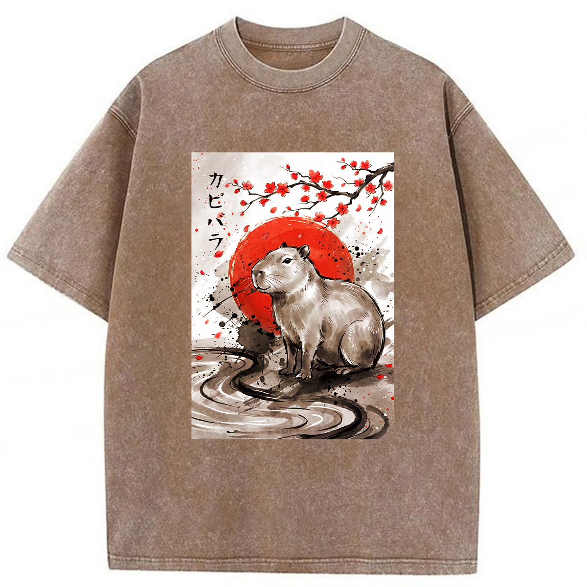Tokyoviva Samurai Dolphin Washed T-shirt
