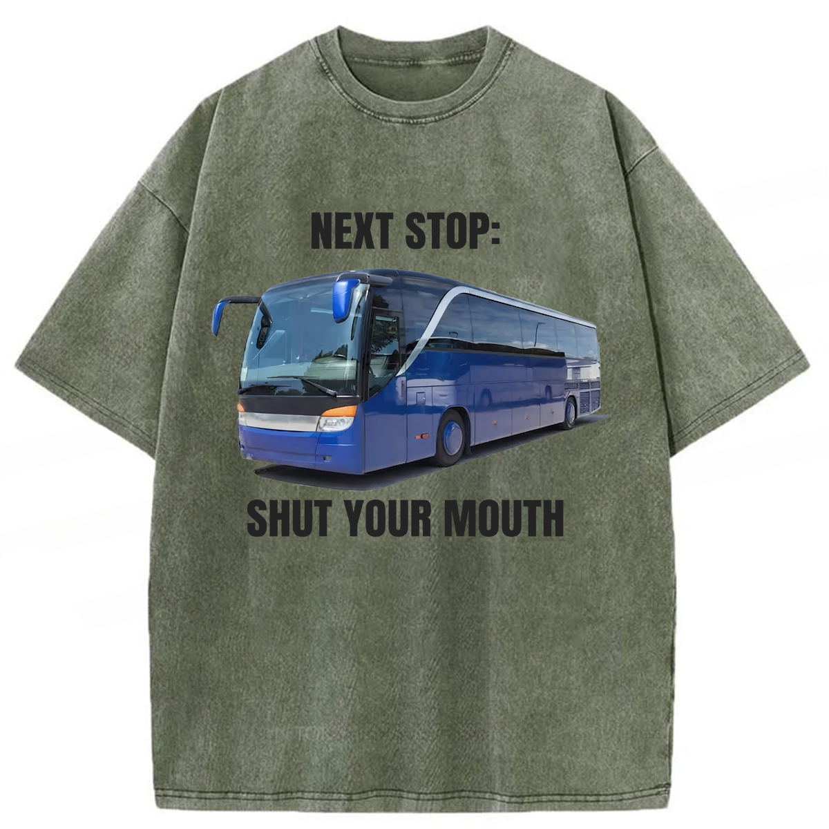 Tokyoviva Funny Meme Next Stop Washed T-shirt