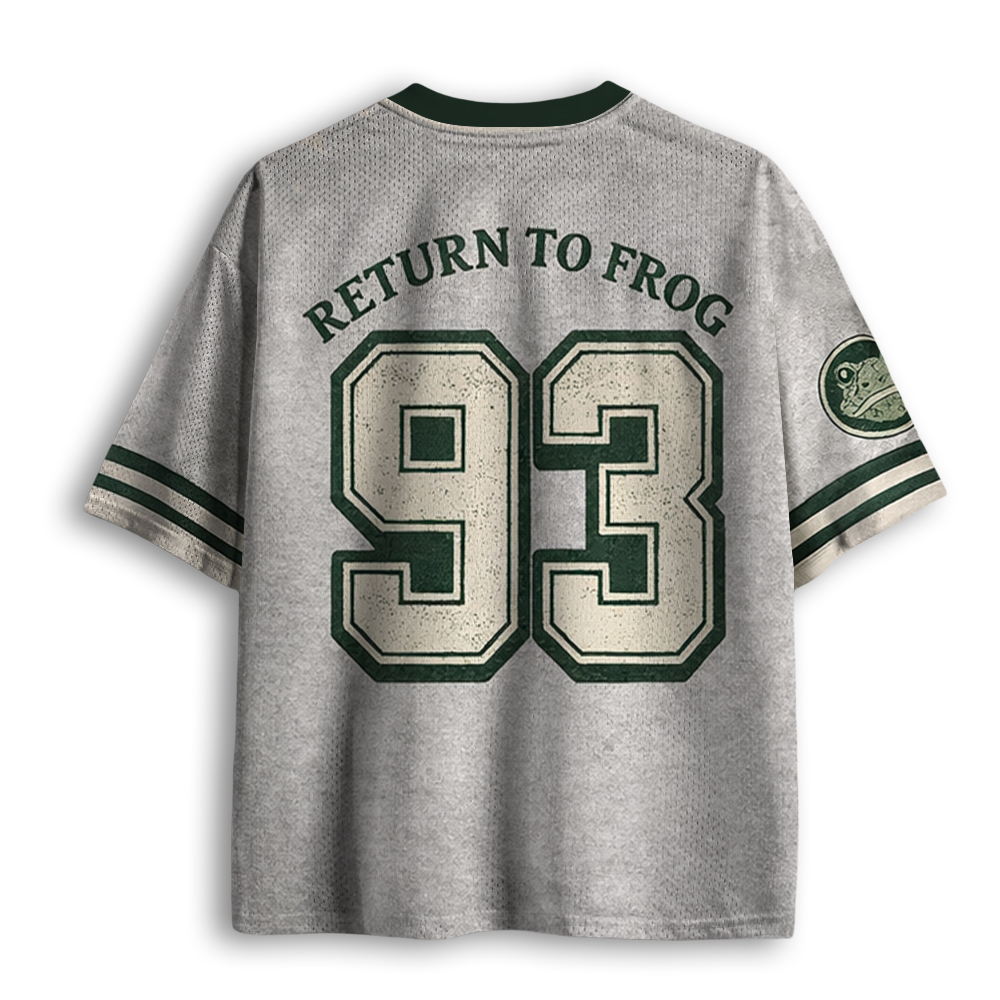 Baddiecat Reject Humanity Funny Frog Mesh Jersey