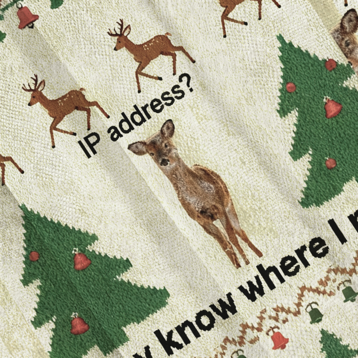 Funny IP Address Deer Ugly Sweatshirt