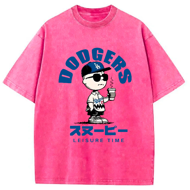 Dodger Snoopy Vintage Japanese Washed T-Shirt