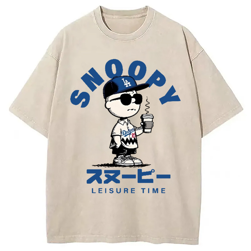 Dodgers Snoopy Vintage Washed T-Shirt