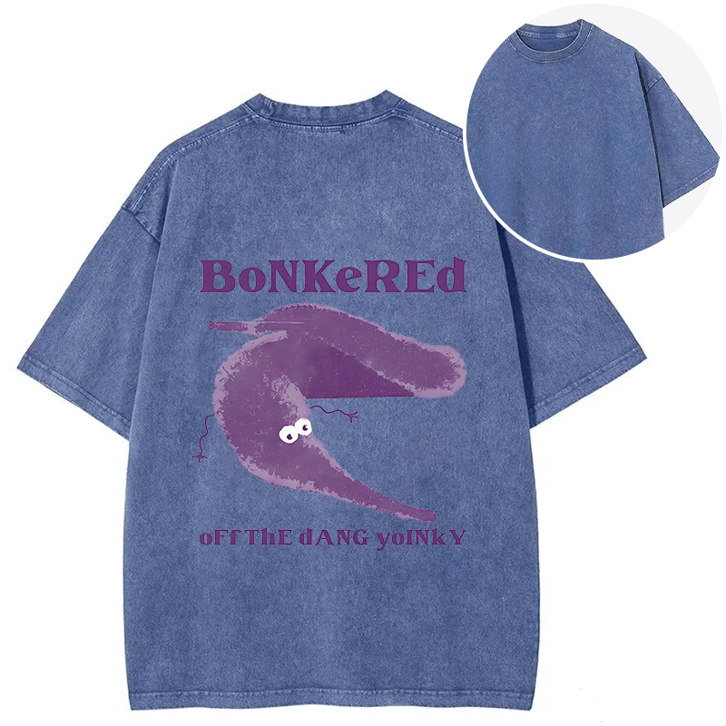 Bonkered of The Dang Yoinky Back Washed T-Shirt