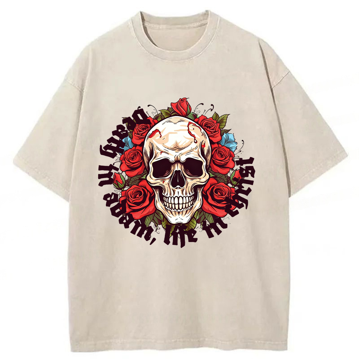 Tokyoviva Death In Adam Life In Christ Christian Washed T-shirt