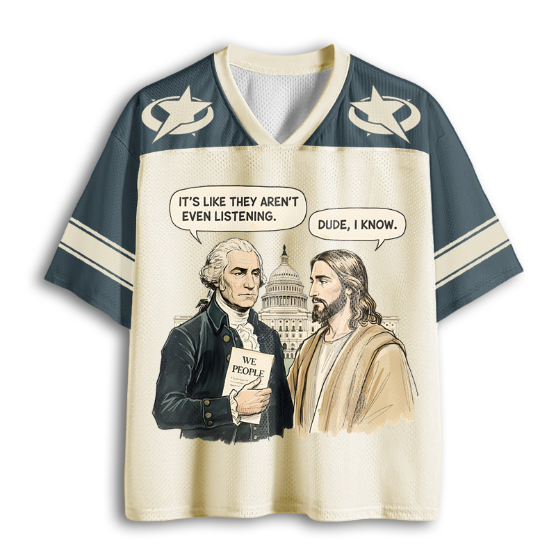 Tokyoviva Jesus And George Washington Mesh Jersey