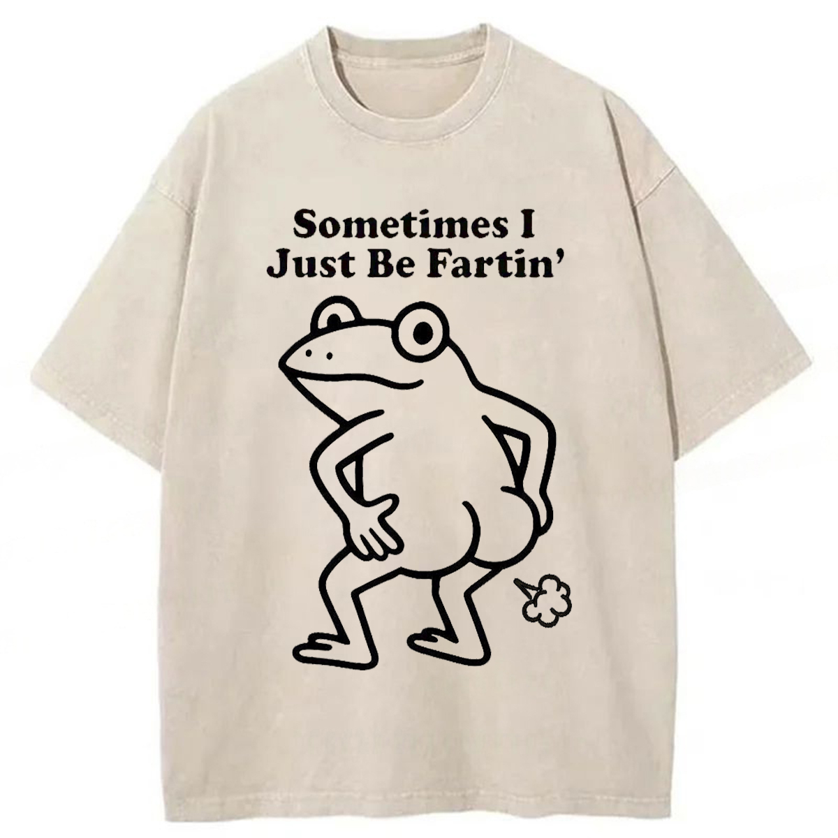 Tokyoviva Farting Frog Washed T-shirt