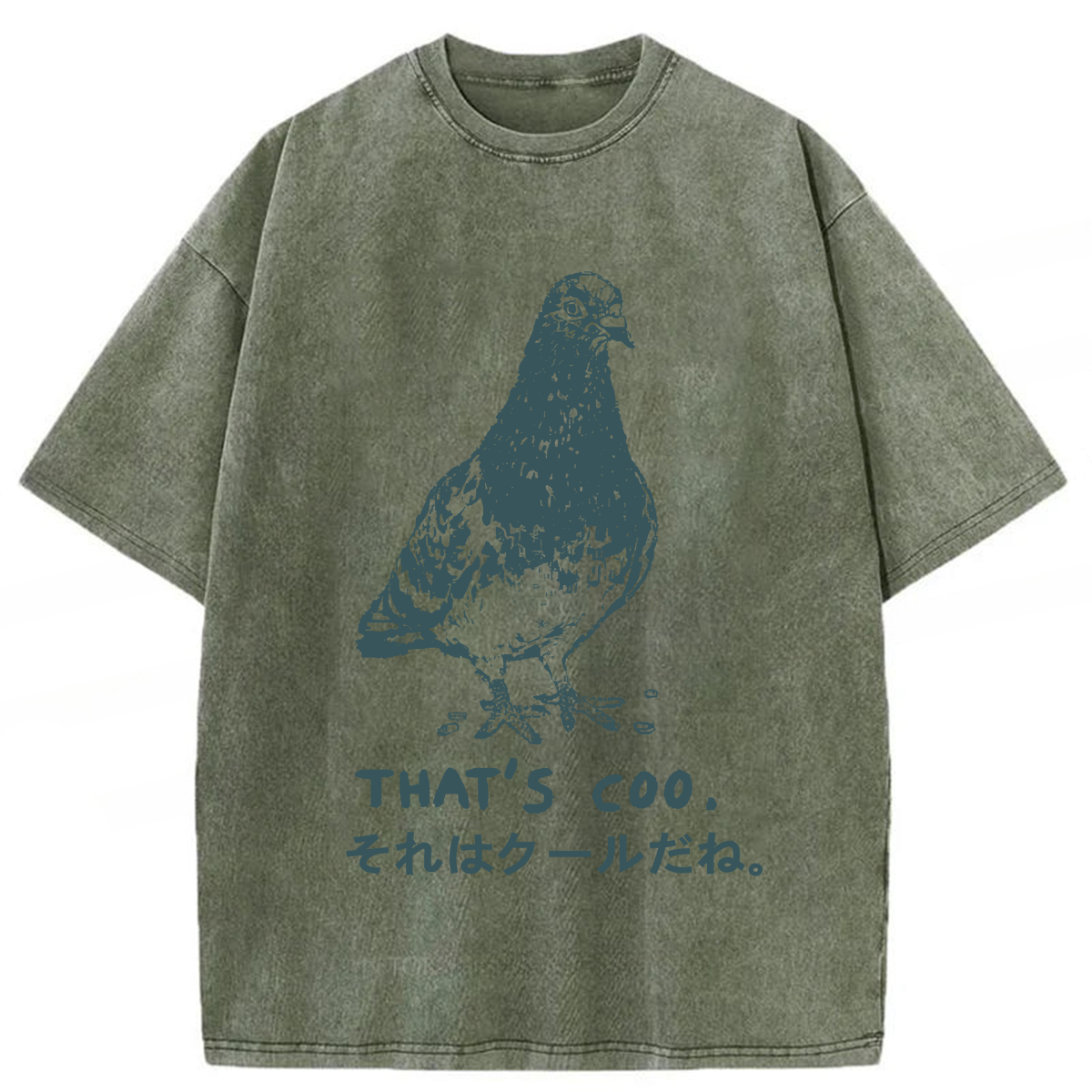 Tokyoviva Pigeon That’s Coo Washed T-shirt