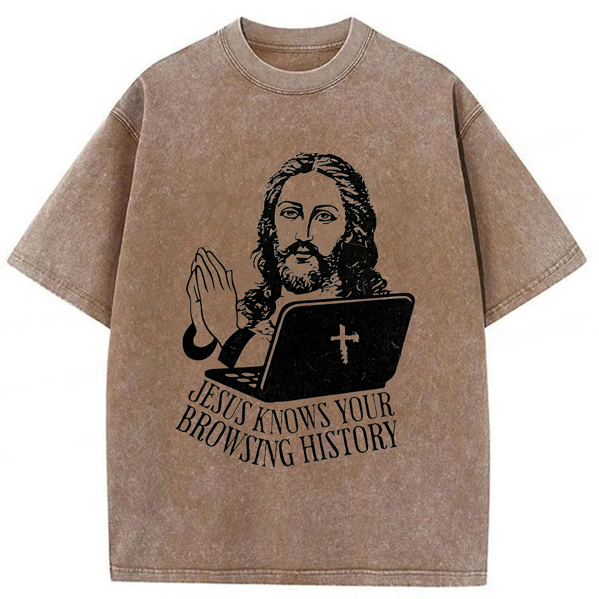 Tokyoviva Jesus Overseer Washed T-shirt