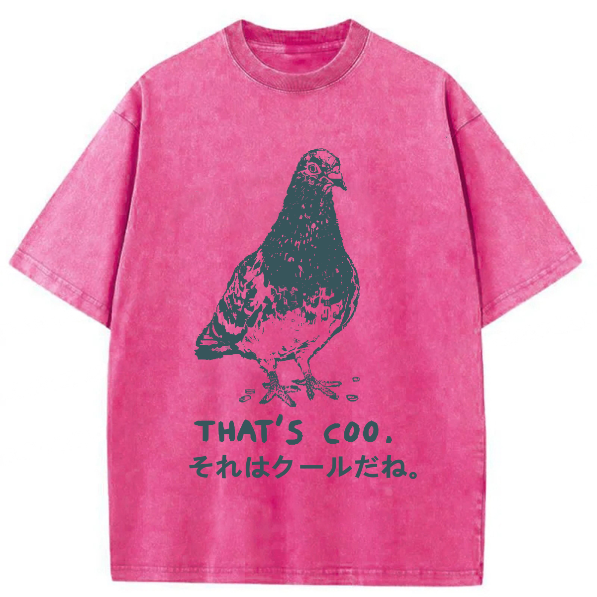 Tokyoviva Pigeon That’s Coo Washed T-shirt