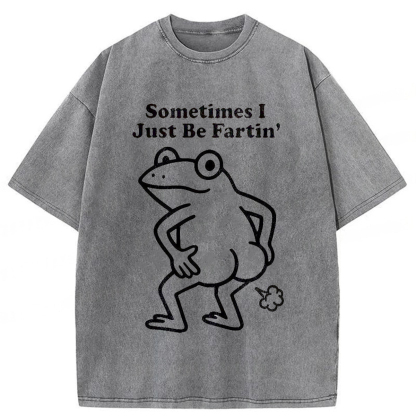 Tokyoviva Farting Frog Washed T-shirt