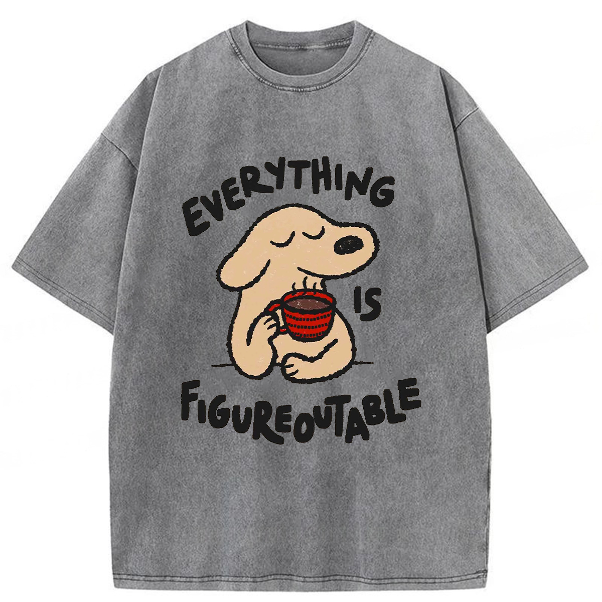 Tokyoviva Happy Puppy Washed T-shirt