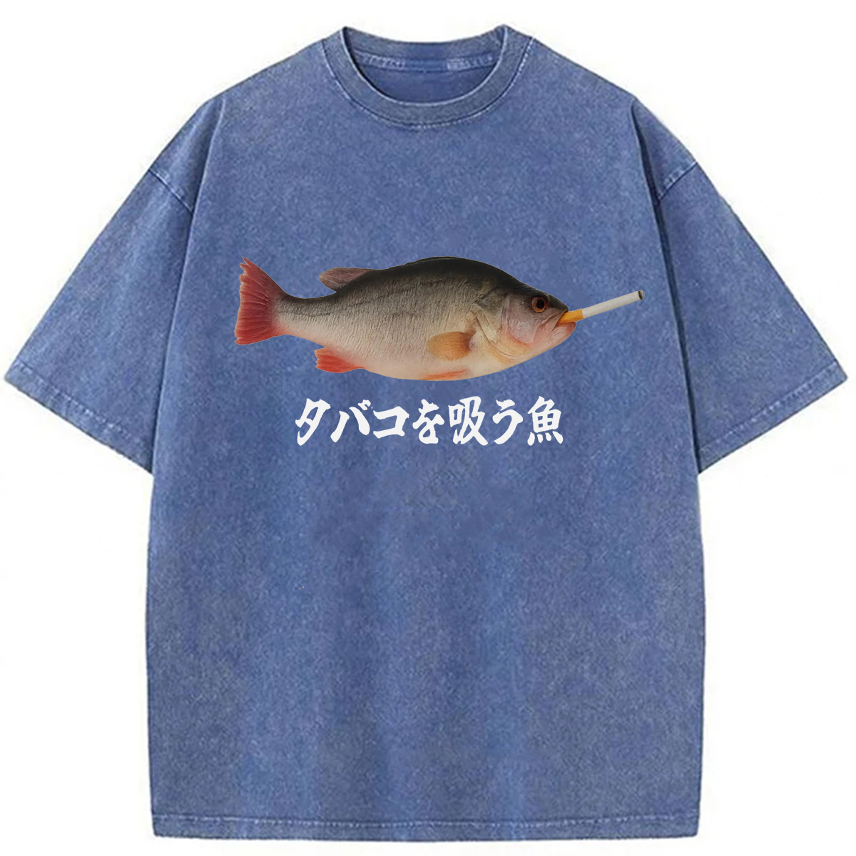 Tokyoviva Smoking Fish Washed T-shirt