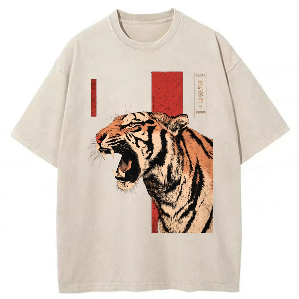 Tokyoviva Roaring Tiger  Washed T-shirt