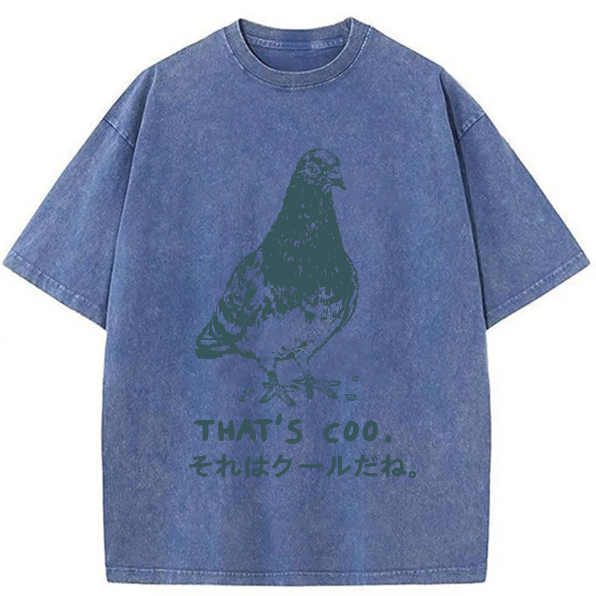 Tokyoviva Pigeon That’s Coo Washed T-shirt