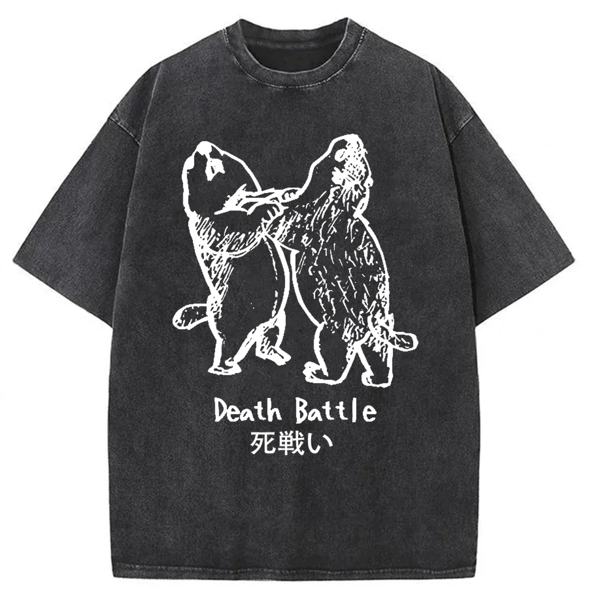 Tokyoviva Groundhog Fighting Washed T-shirt