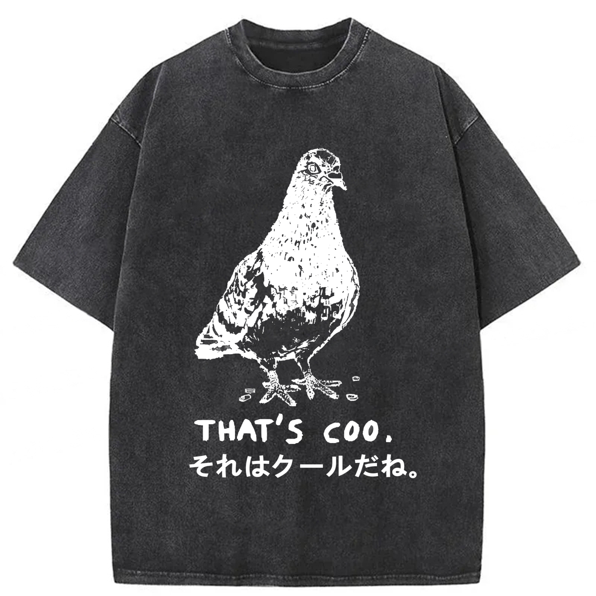 Tokyoviva Pigeon That’s Coo Washed T-shirt