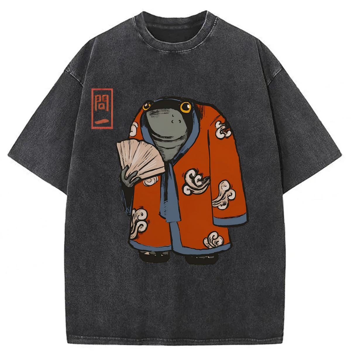 Tokyoviva Funny Frog Washed T-shirt