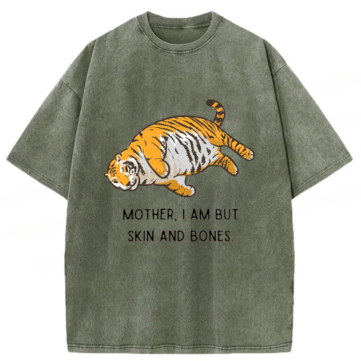 Tokyoviva Overweight Tiger And Its Doting Owner Washed T-shirt