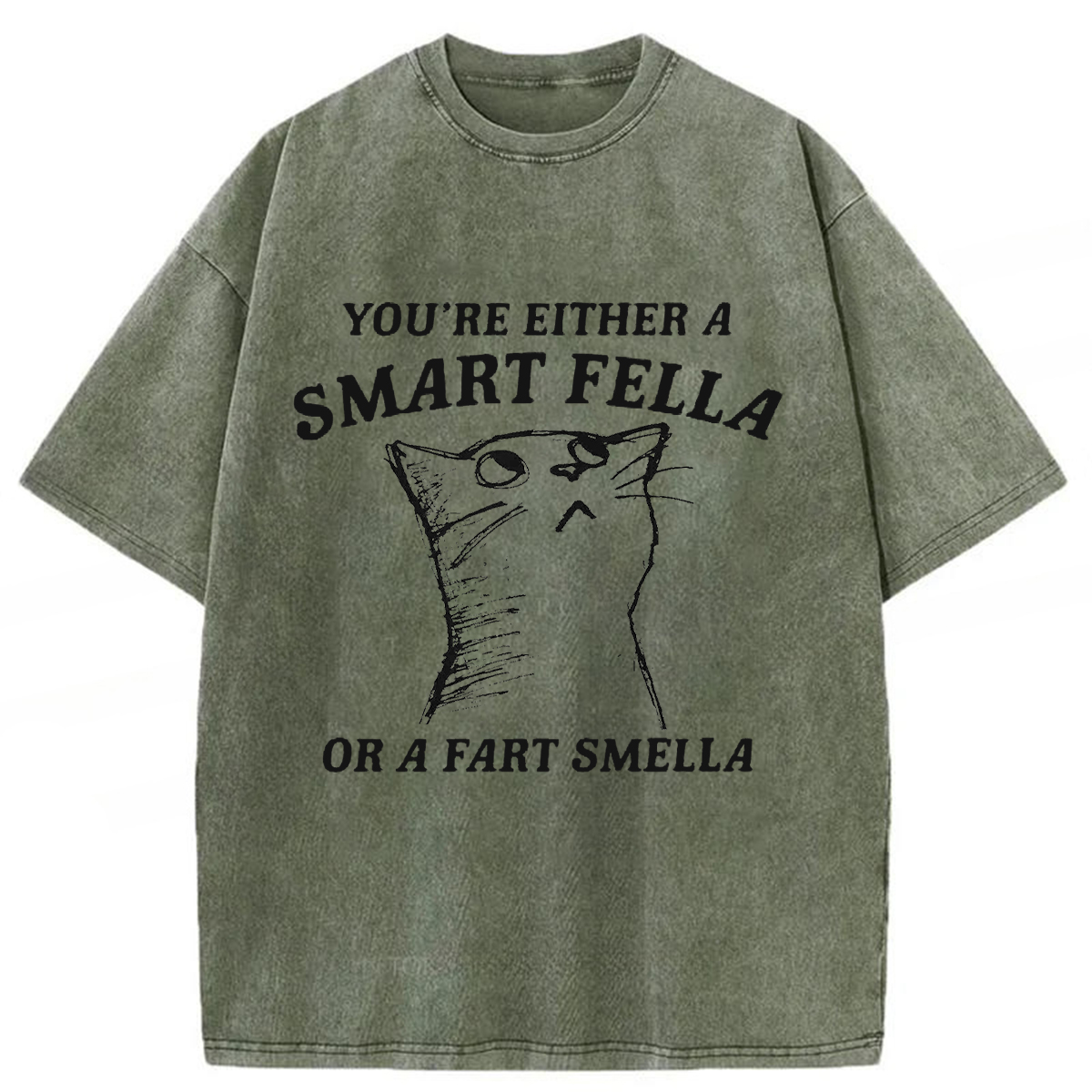 Tokyoviva Disdain Cats Washed T-shirt